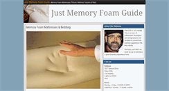 Desktop Screenshot of justmemoryfoam.com