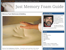 Tablet Screenshot of justmemoryfoam.com